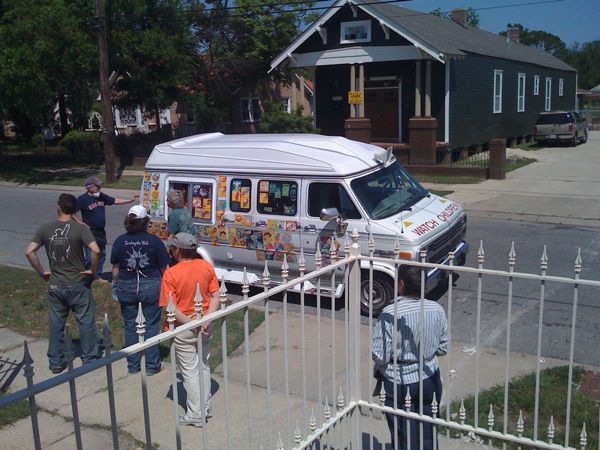 Ice cream van in Lower Ninth